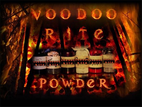VOODOO POWDER BLACK ARTS (For dark spells!)
