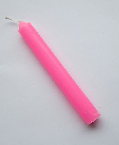 THROUGH-DYED, TAPERED CANDLE (PINK)