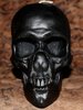BLACK BIG SKULL-CANDLE (HANDMADE) about 1:1 SIZE OF A REAL HUMAN SKULL