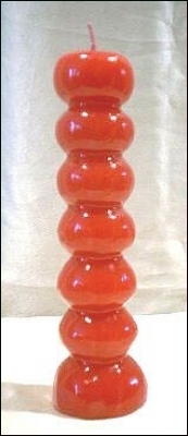 7-KNOB CANDLE (RED)