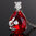 NECKLACE TEAR OF LOVE (Red Rubin) 25mm pendant