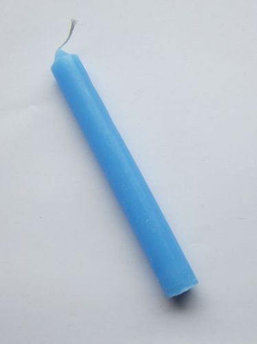 THROUGH-DYED, TAPERED CANDLE (LIGHT BLUE)