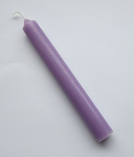 THROUGH-DYED, TAPERED CANDLE (LILAC)