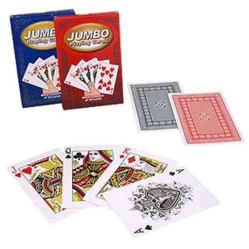 JUMBO (RED) HUGE CARDS - DOUBLE SIZE!