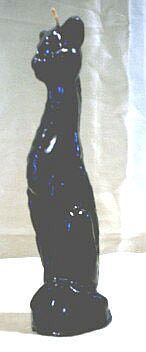 FIGURE CANDLE (BLACK CAT) ca. 18cm