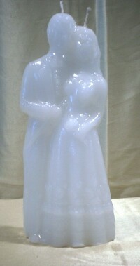 FIGURE CANDLE (WHITE WEDDING - BIG) ca. 27x11cm