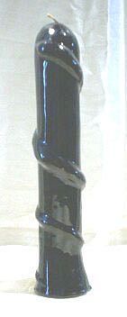 SNAKE-CANDLE (BLACK) ca. 20cm