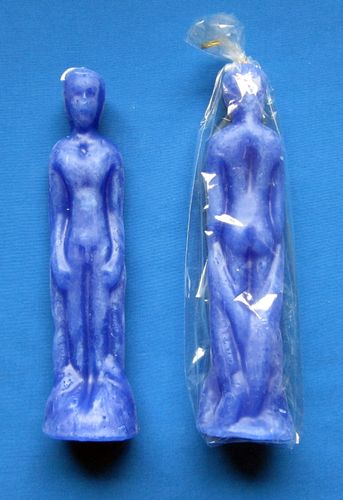 FIGURE CANDLE (MAN - BLUE) ca. 19cm