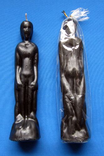 FIGURE CANDLE (MAN - BLACK) ca. 19cm