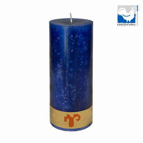 BIG COMET CANDLE - BLUE (TURNS INTO A FLOWER AFTER HOURS OF BURNING!)