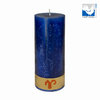 BIG COMET CANDLE - BLUE (TURNS INTO A FLOWER AFTER HOURS OF BURNING!)