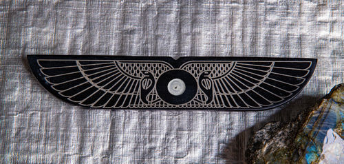 Horus Wings Incense Holder black marble